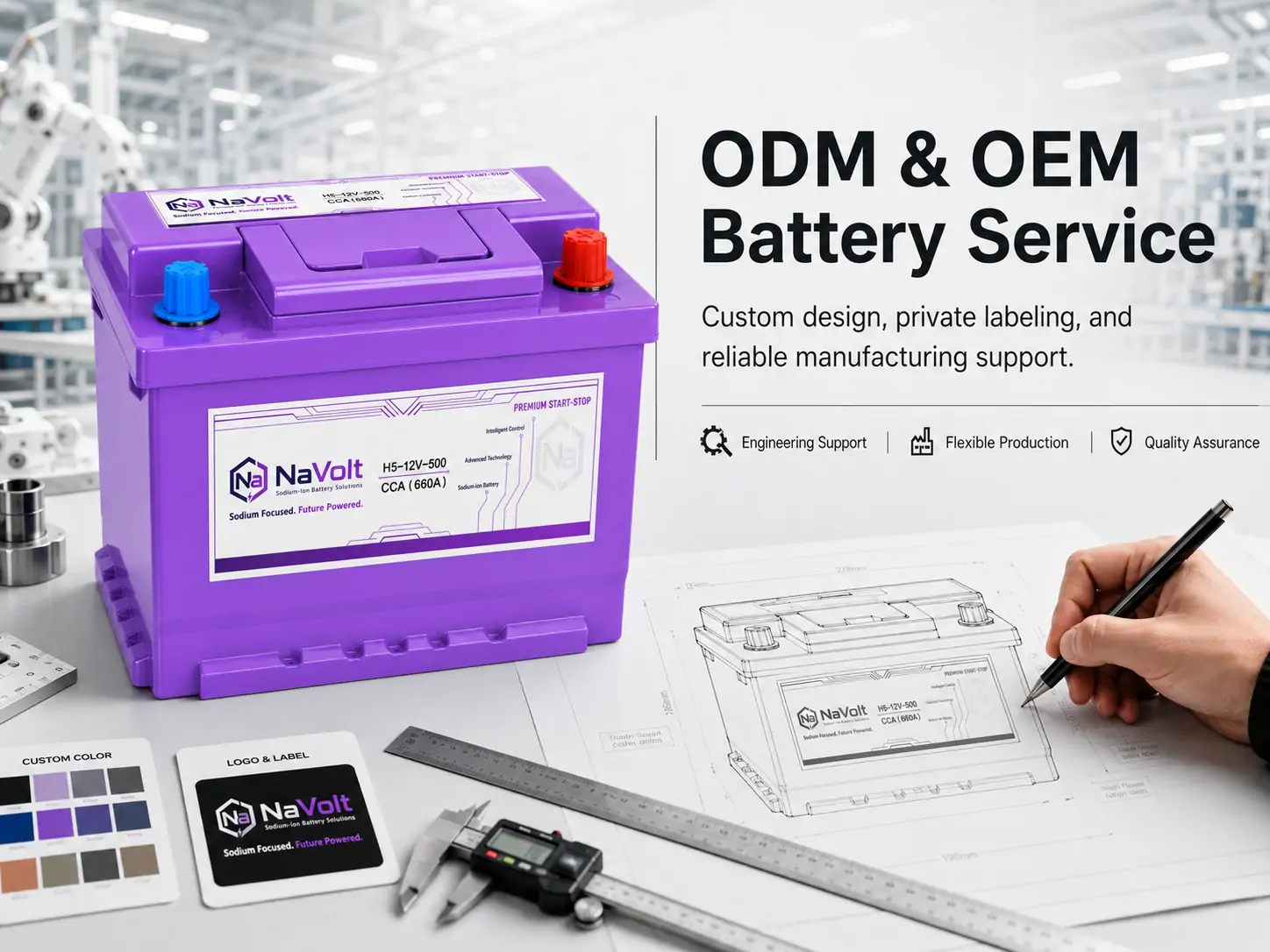 NaVolt PACK production and battery assembly