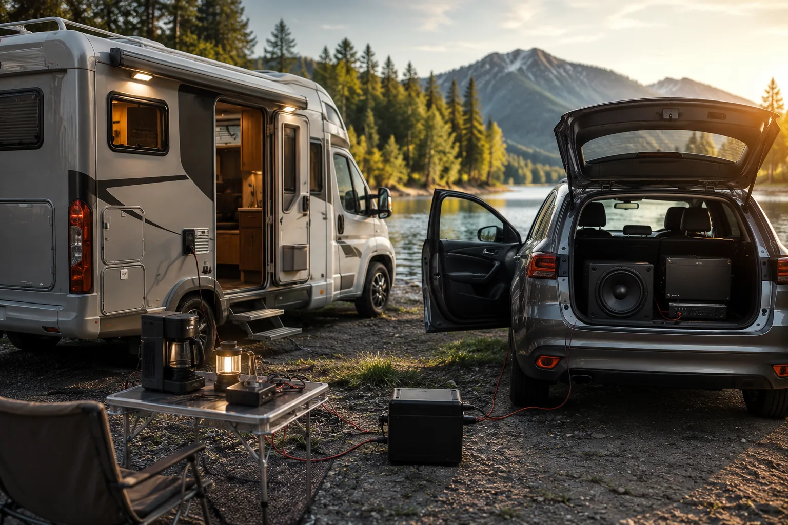 RV, Car Audio and Auxiliary Retrofit Power application scenario