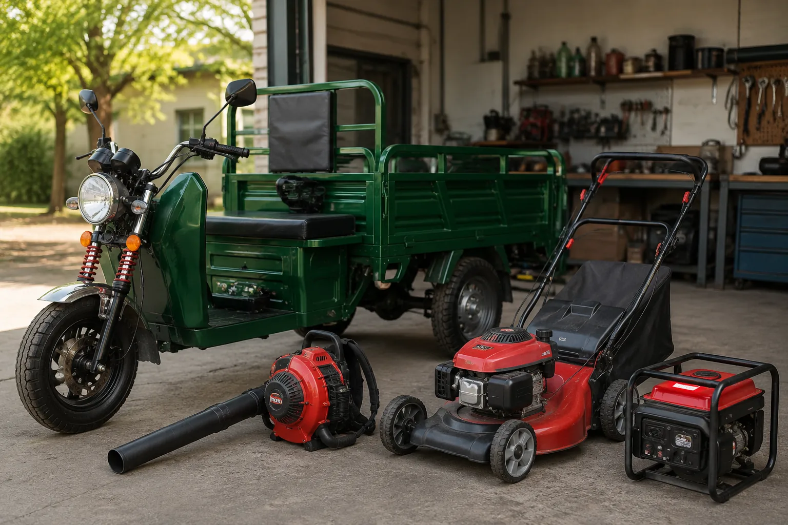 Gasoline Three-Wheelers and Small Engine Equipment application scenario
