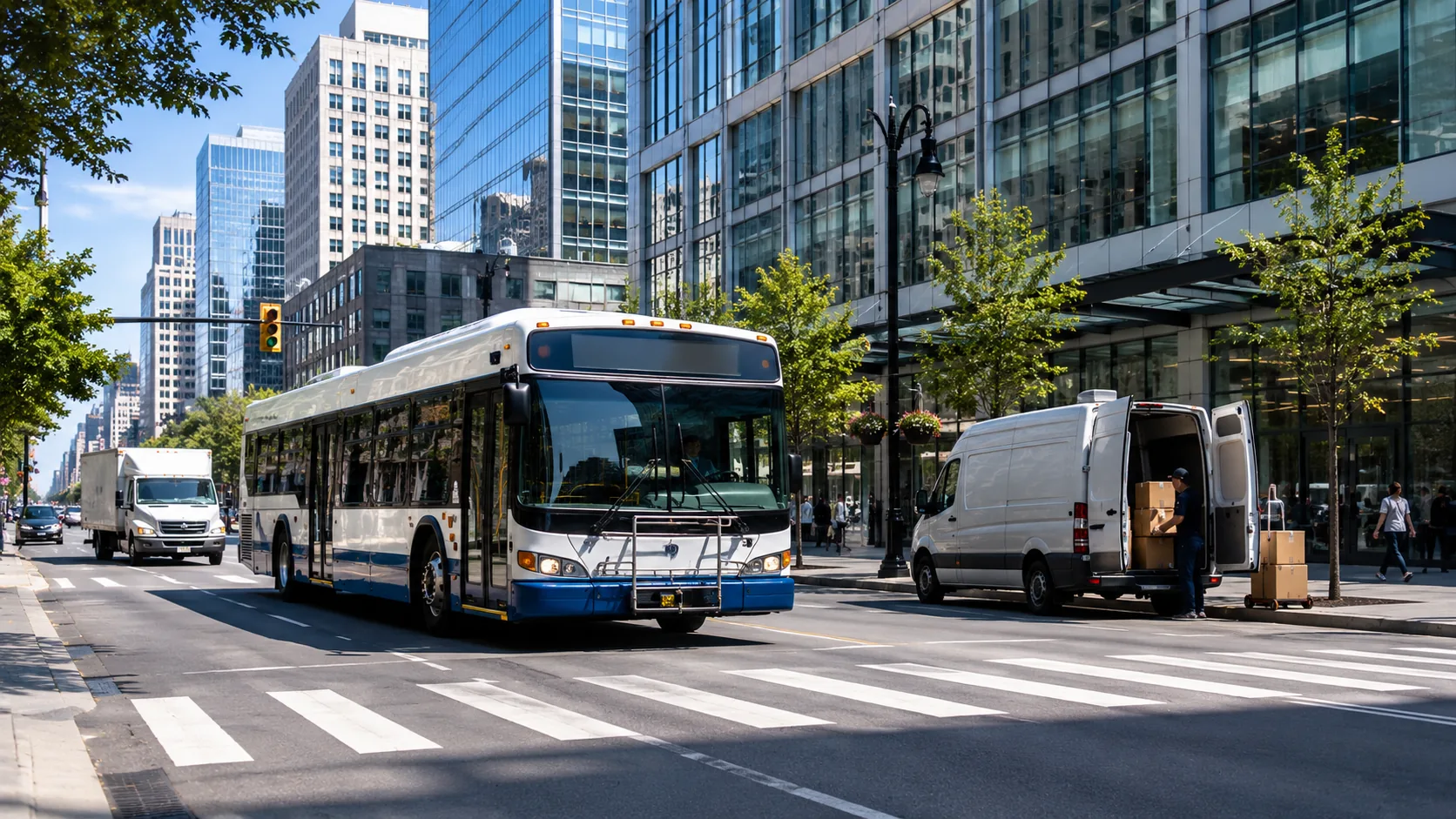 City Buses and Urban Delivery Light Trucks application scenario