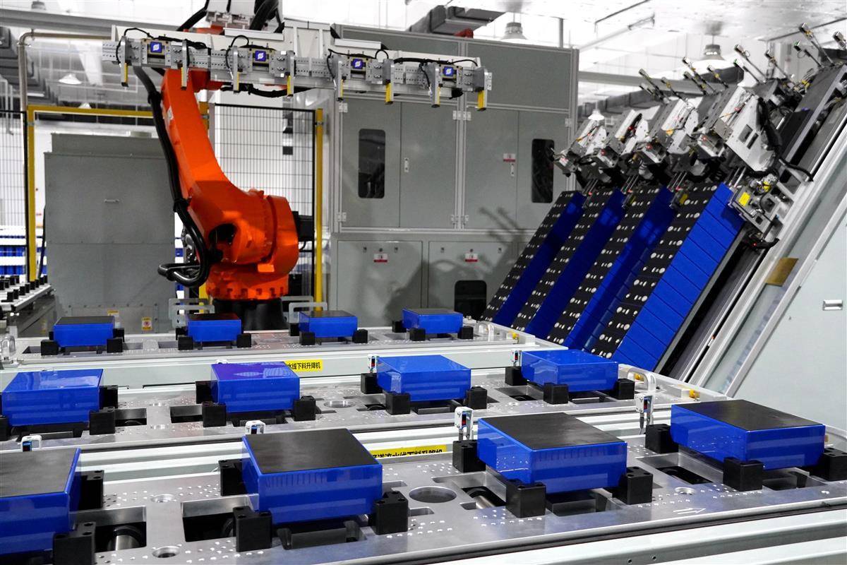 Línea de producción de fábrica para paquetes de baterías de sodio-ion